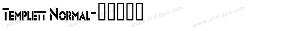 Templett Normal字体转换